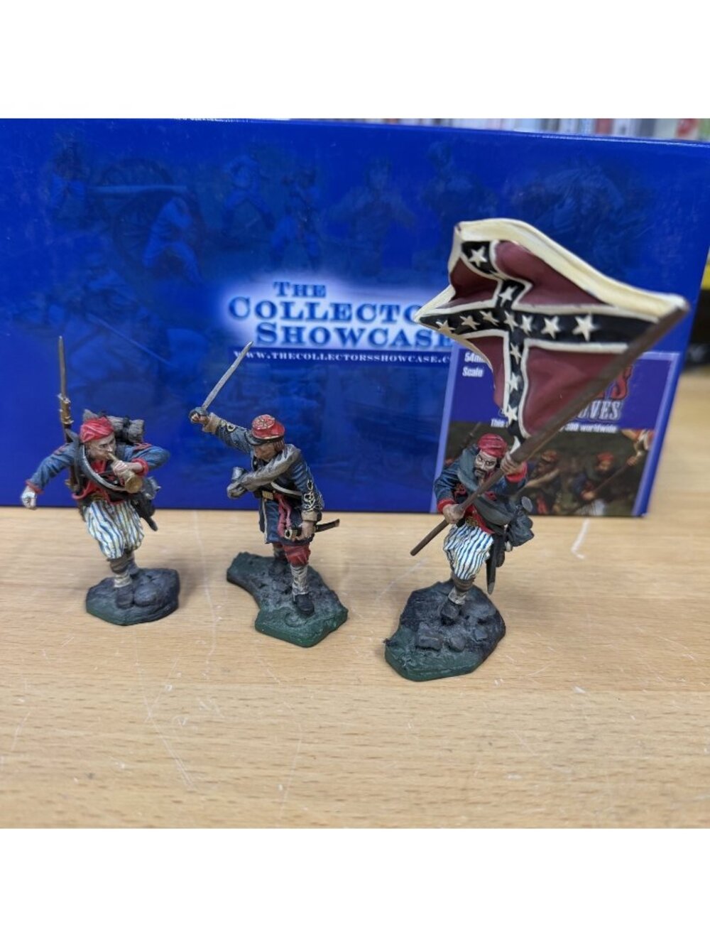 Collectors Showcase CS00294 Wheat's Tiger Zouaves Command 54mm 3pc Boxed